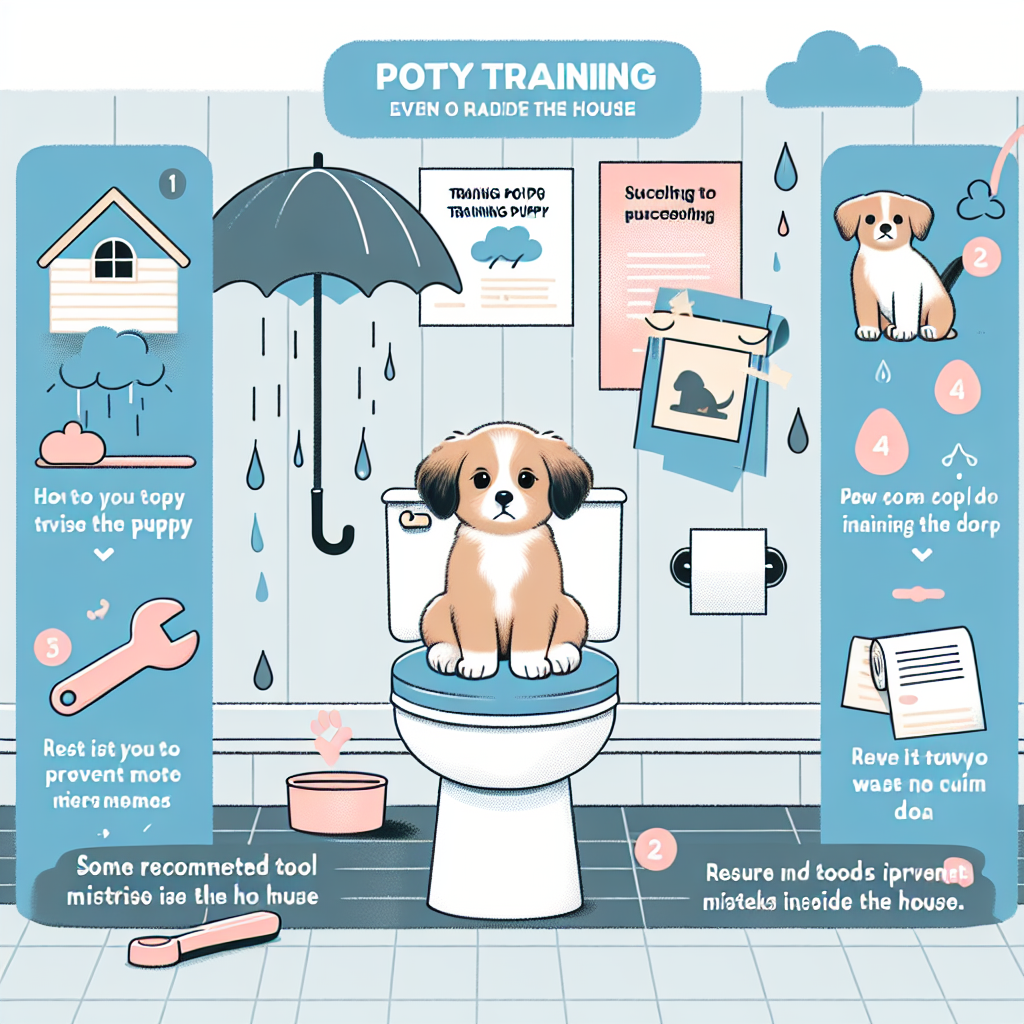 강아지 배변훈련 비오는 날