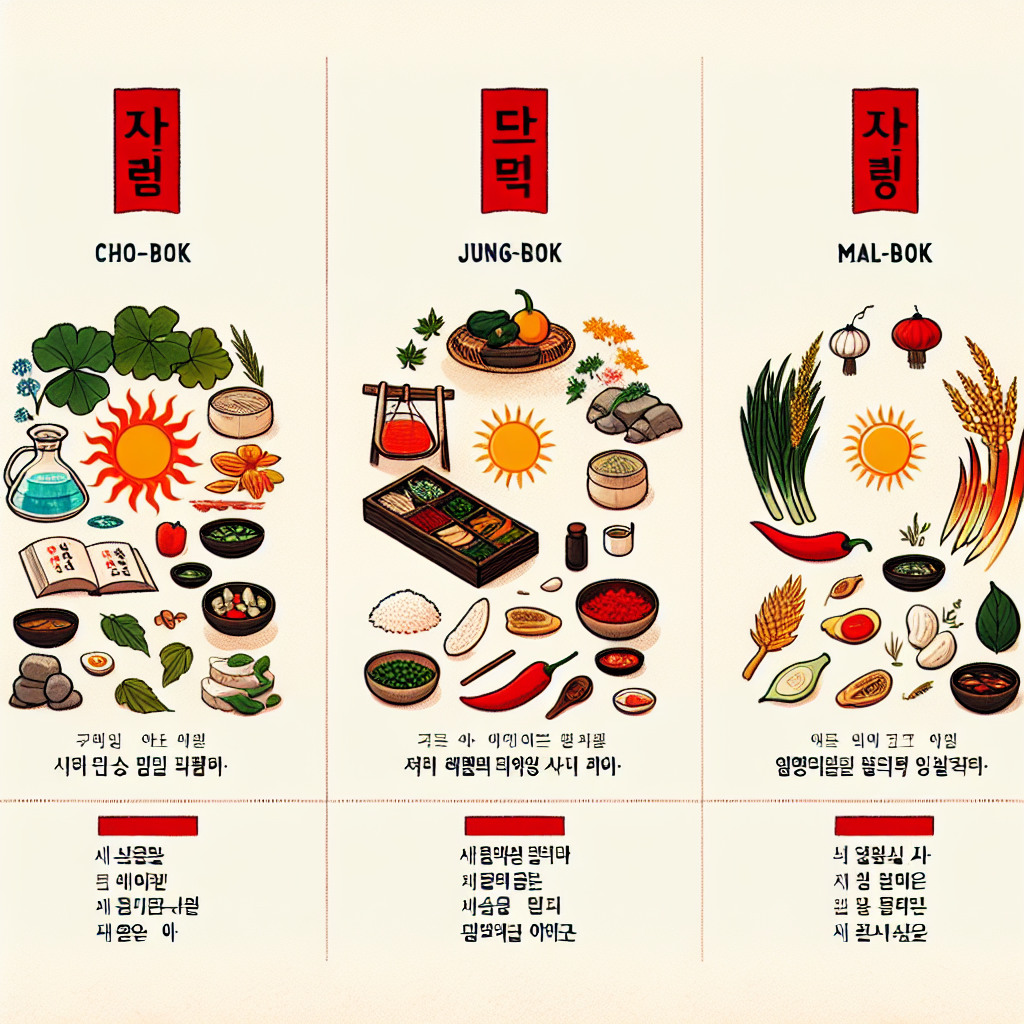 초복, 중복, 말복