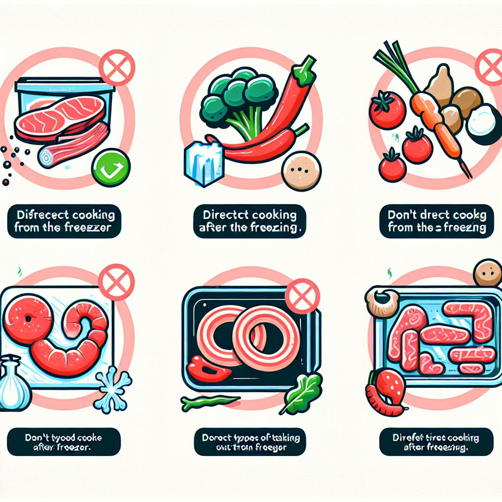 냉동실 꺼내 곧장 요리하면 안 되는 5가지 음식