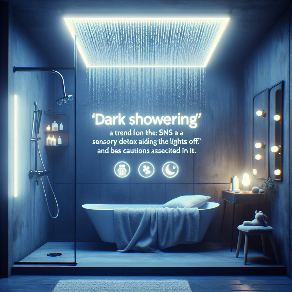 다크 샤워링: 숙면과 웰빙을 위한 감각 디톡스 루틴